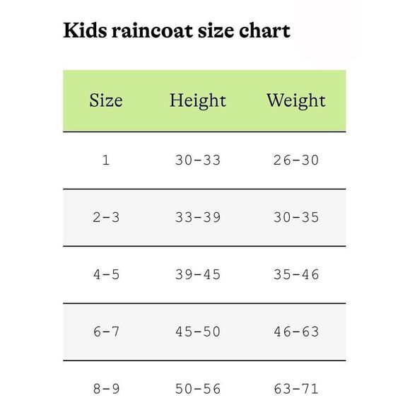 PRIMARY Kids Toddler 12-24 Months Raincoat - Picture 6 of 8